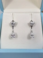 Украшение GIA  Серьги с бриллиантами 0,57/0,58 ct. X 0,50/0,51 ct.   