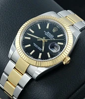 Часы Rolex  Black Index Oyster Rolex Datejust 41Mm Stainless Steel And Yellow Gold  126333