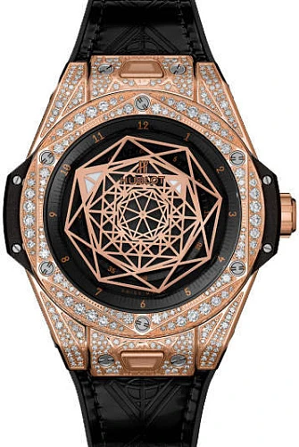 Заказать Hublot  Big Band Sang Bleu King Gold Pave  465.OS.1118.VR.1704.MXM18