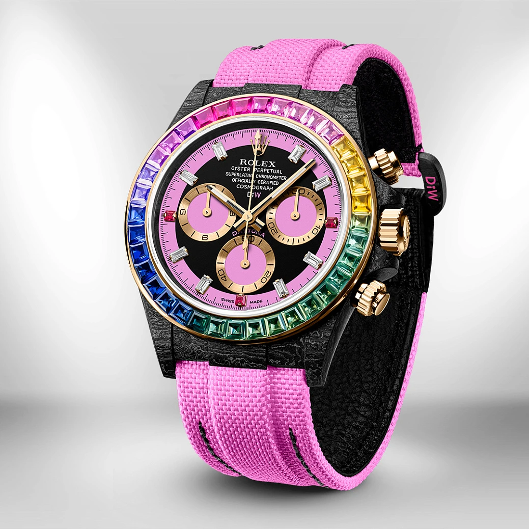 Заказать DiW  Rolex Daytona 40 Mm Rainbow Rose  