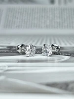 Украшение GIA  Серьги 1,01/1,02 ct. D/Si1 (3 excellent) Round Diamonds   