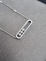 Украшение Messika  Колье Move Pavé 03994-WG  Move pavé diamond necklace 3994 
