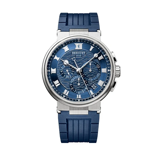 Часы Breguet  Marine Chronograph White Gold Blue Dial  5527BBY2/5WV