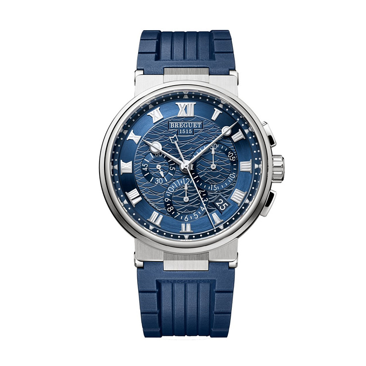 Часы Breguet  Marine Chronograph 2019 White Gold Blue Dial  5527bb/y2/5wv