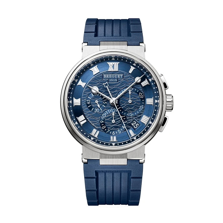 Часы Breguet  Marine Chronograph White Gold Blue Dial  5527BBY2/5WV