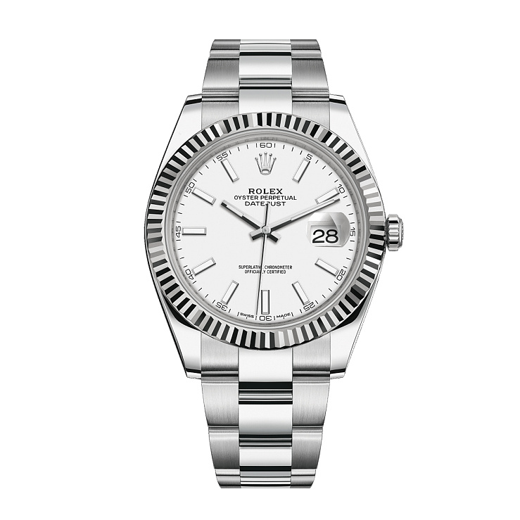 Часы Rolex  Datejust Ii 41Mm White Dial 2021  126334