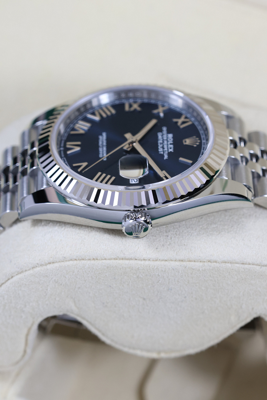 Часы Rolex  Datejust 41Mm Blue Roman  126334-0038
