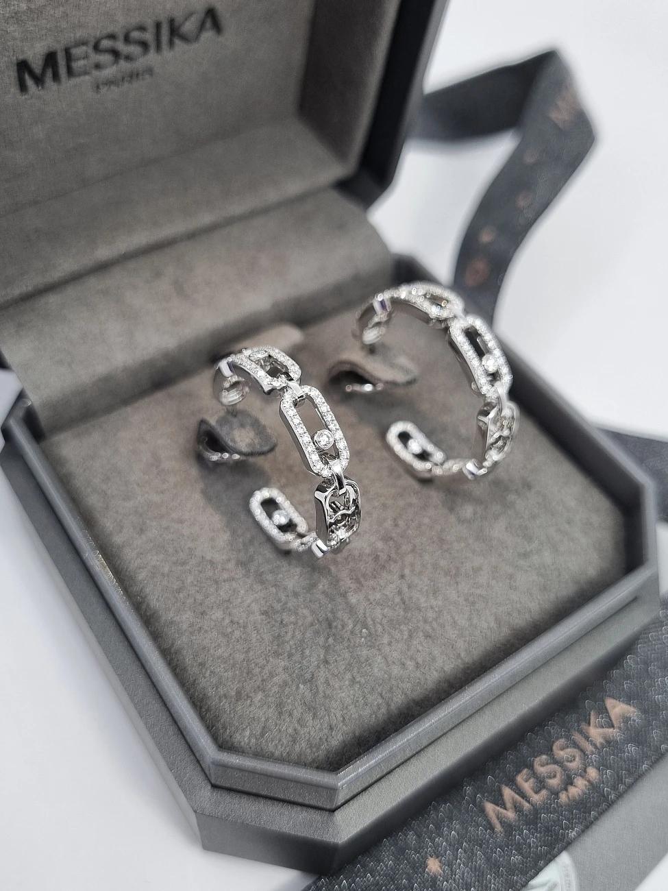 Украшение Messika  Move Link Sm Hoop Earrings  12716-WG 