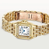 Часы Cartier  Panthère De Cartier Small Yellow Gold And Diamonds  WJPN0059