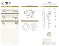 Украшение GIA  Серьги 1,04/1,04 ct. J/IF (3 Excellent) Round Diamonds   