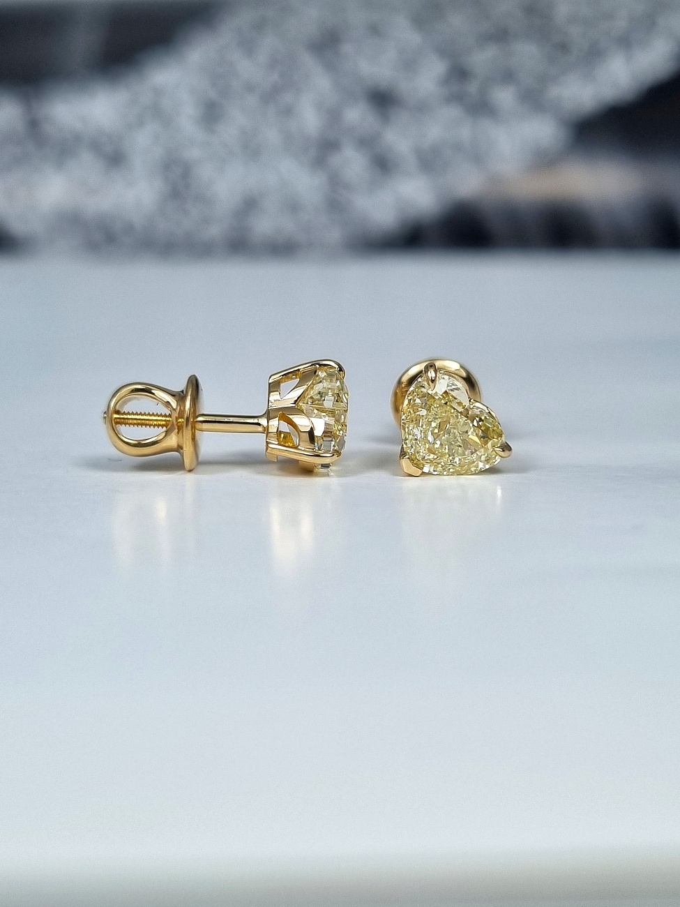 Украшение NO NAME  Серьги с бриллиантами 1,00/1,01 ct.   