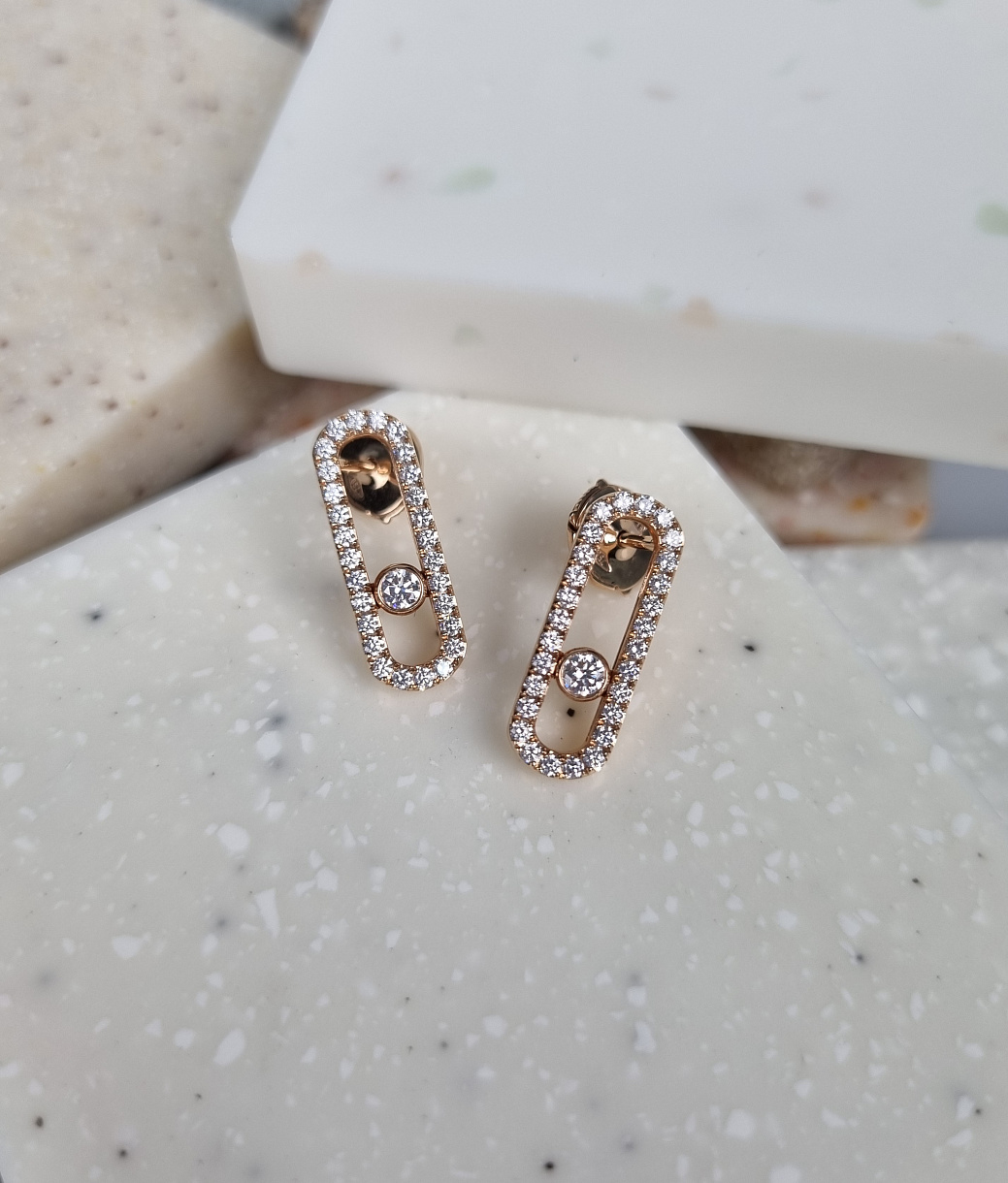 Украшение MESSIKA  Серьги Move Uno Pavé-Set Diamond Earrings  12183-PG 