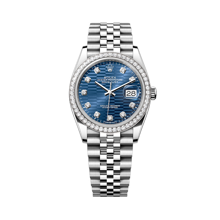 Часы Rolex  Oyster Perpetual Datejust 36 Diamonds Bezel Flutted Motif  126284RBR