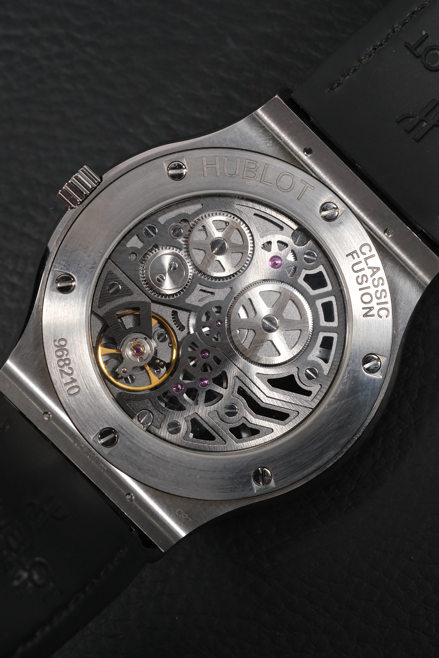 Часы Hublot  FUSION CLASSICO ULTRA-THIN SKELETON TITANIUM 45MM  515.NX.0170.LR