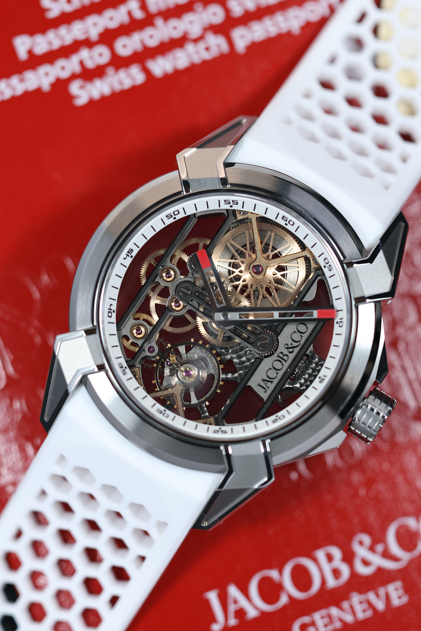 Часы Jacob &amp; Co  Epic X Skeleton Titanium White  EX110.20.AA.AI.A