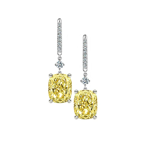 Украшение GIA  Серьги 1,03/1,03 ct. Fancy Yellow   