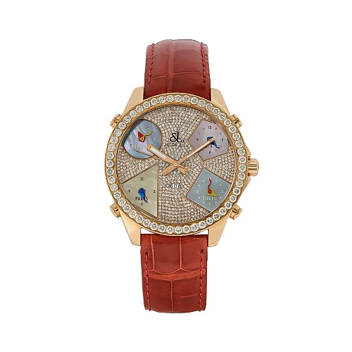 Часы Jacob & Co  Five Time Zone 18K Rose Gold & Diamonds  