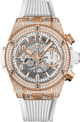 Заказать Hublot  Big Bang Unico King Gold White Pave  441.OE.2011.RW.1704