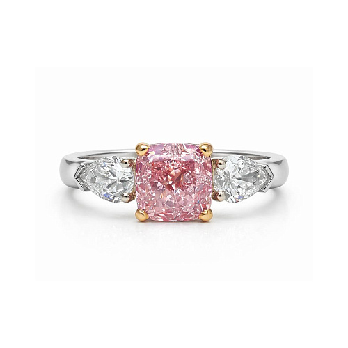 Украшение GIA  Кольцо с бриллиантом 1,50 ct. Light Pink/VS2   