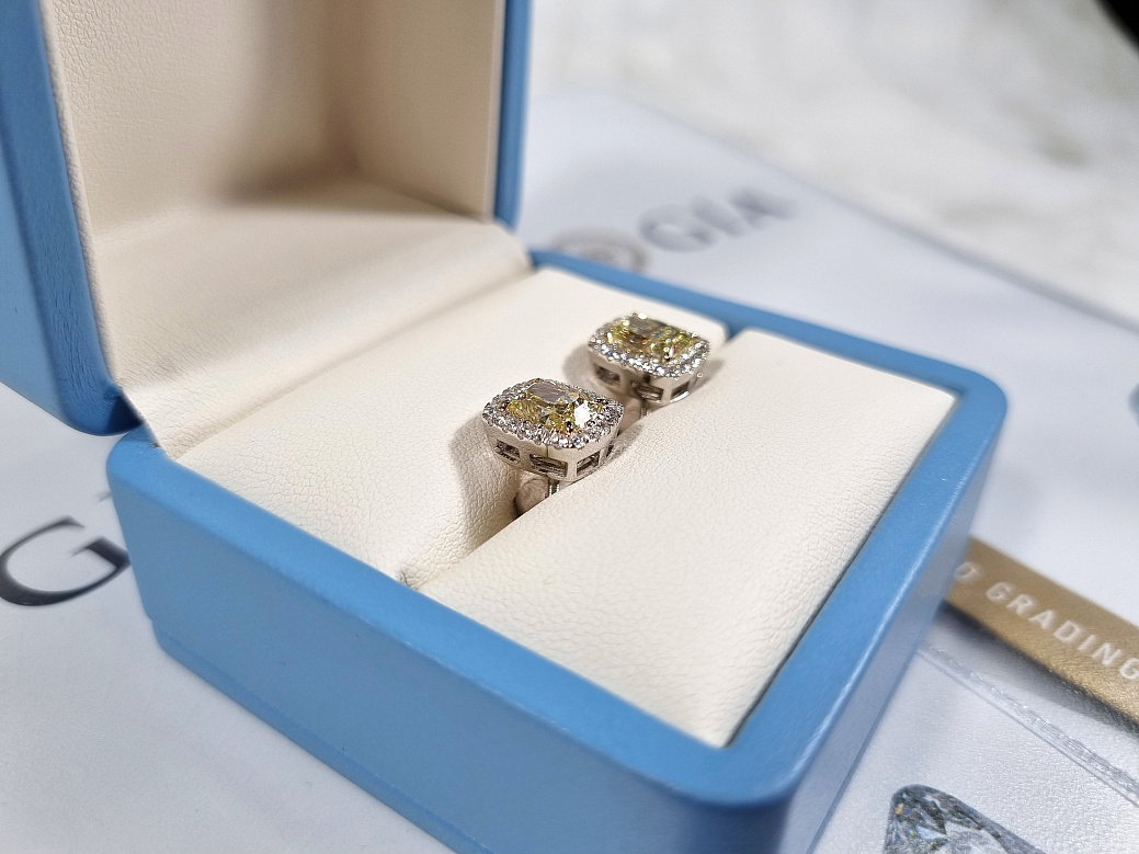 Украшение NO NAME  Серьги 2,01/2,01 Ct. Y To Z   