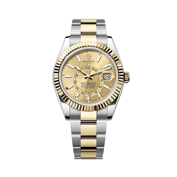 Часы Rolex  Sky-Dweller Steel &amp; Yellow Gold Champagne Dial  336933