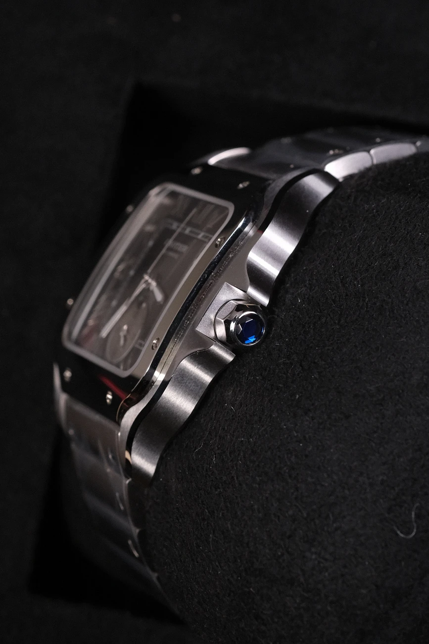 Часы Cartier  Santos De Cartier Watch Large Model Dual Time  WSSA0076
