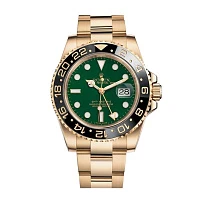 Часы Rolex  -Gmt Master Yellow Gold Green Dial  116718LN