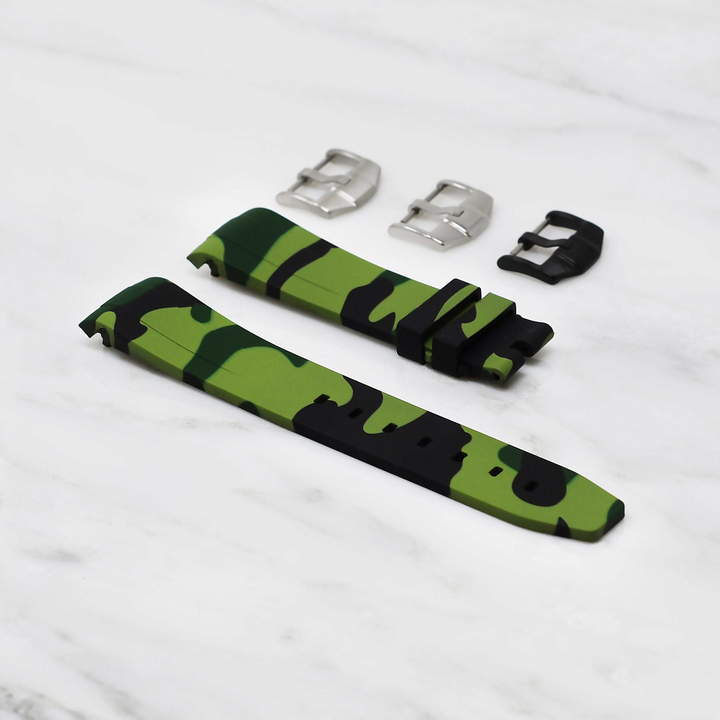 Часовой ремешок Rolex  Ремешок Для Часов Green Camo 40Mm Strap  