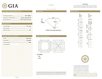 Украшение GIA  Серьги 1,01/1,02 ct. F/VS1 (Asscher cut)   