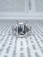 Украшение No Name  Кольцо 2,01 гр. (10,04 ct.) E/VS1 (Ограненный синтетический алмаз)   