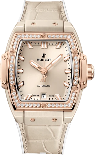 Заказать Hublot  Spirit Of Big Bang Beige Ceramic King Gold Diamonds  665.CZ.898B.LR.1204