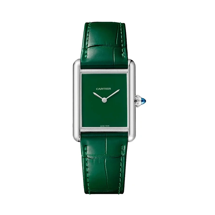 Часы Cartier  Tank Must De Cartier Green Large  WSTA0115