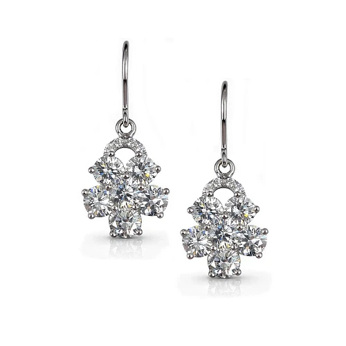 Украшение No Name  Серьги с бриллиантами 2,40 ct.   
