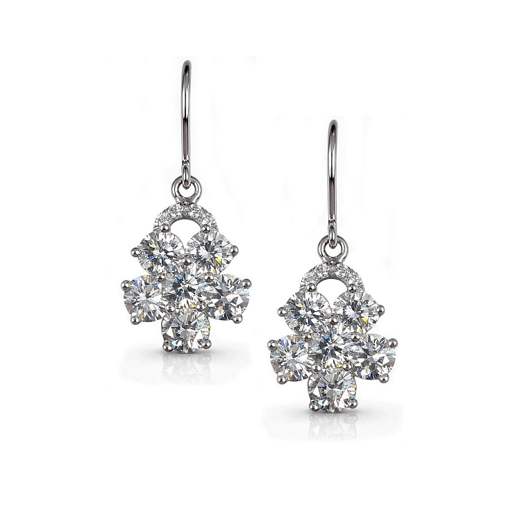 Украшение No Name  Серьги с бриллиантами 2,40 ct.   