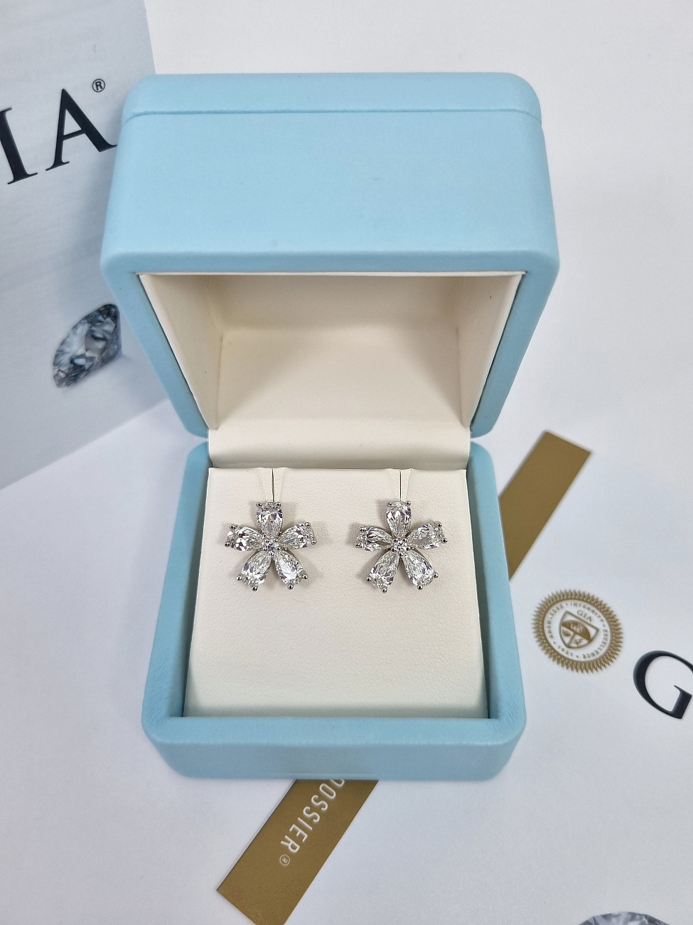 Украшение NO NAME  Серьги С Бриллиантами 5,11 Ct. G-H/Vs   