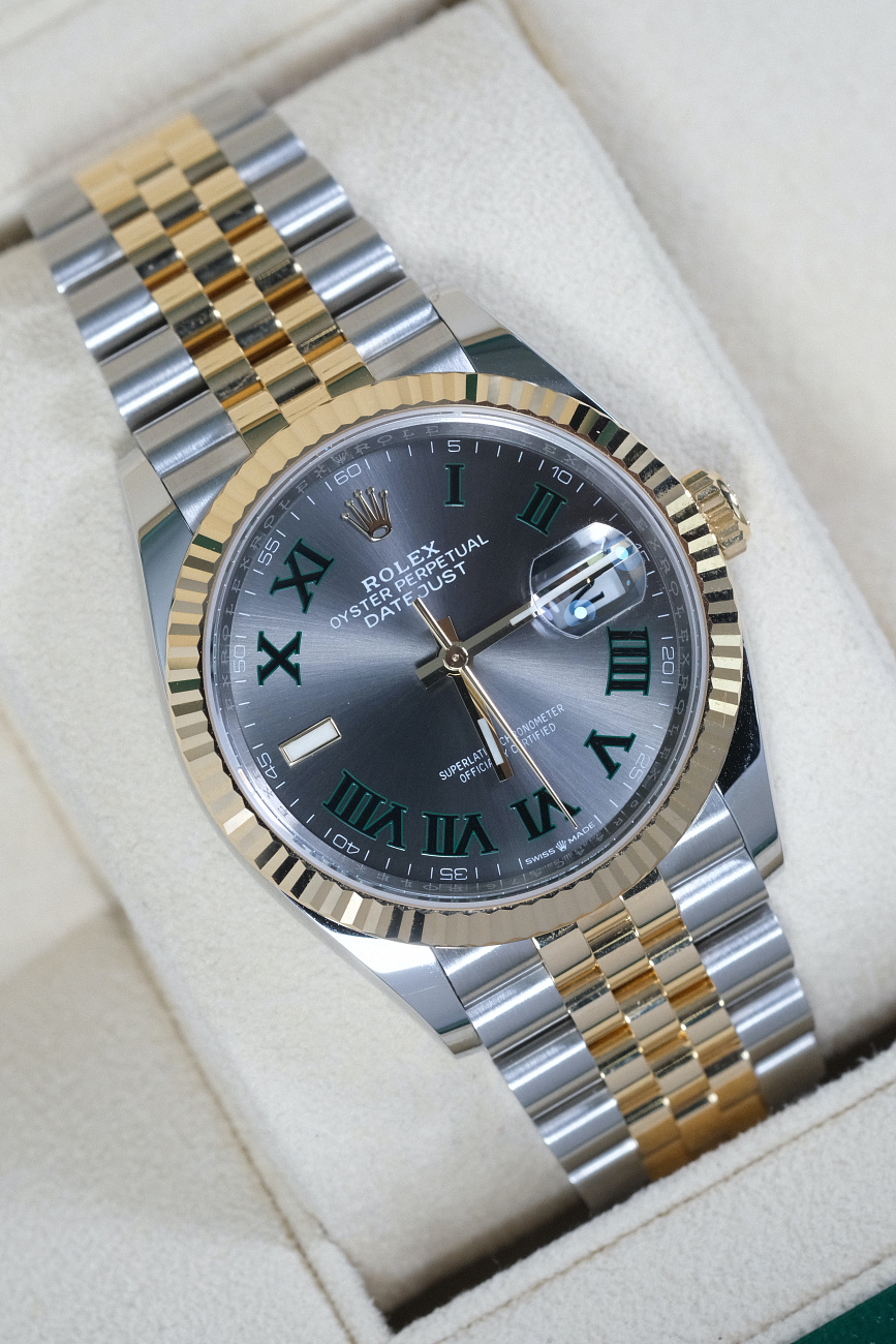 Часы Rolex  Datejust 36Mm Wimbledon Steel Yellow Gold  126233-0035
