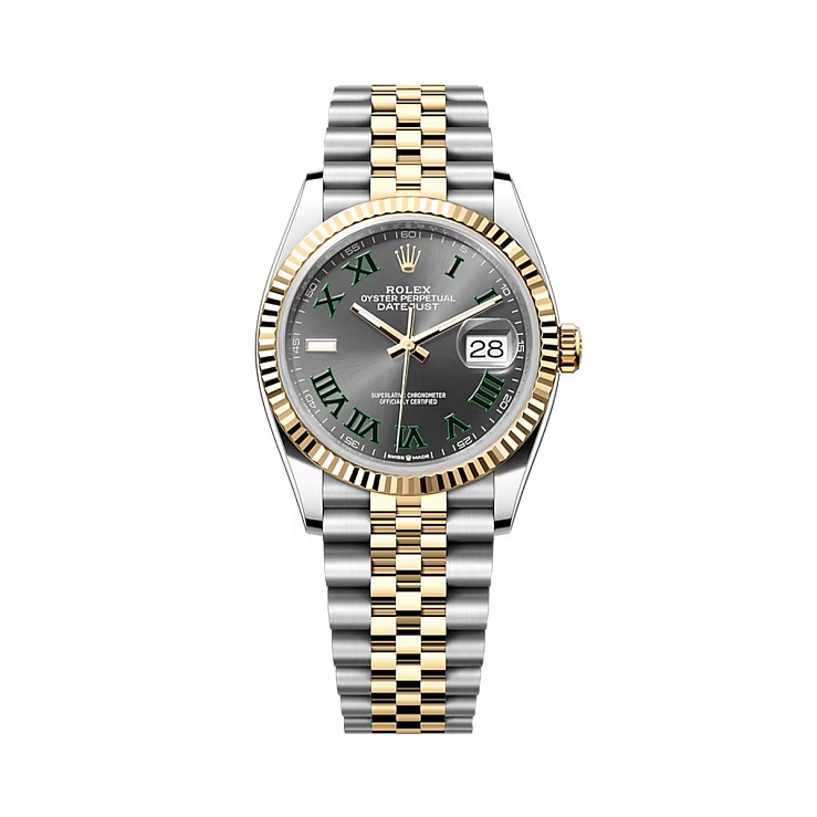 Часы Rolex  Datejust 36 Mm Wimbledon Steel Yellow Gold  126233-0035