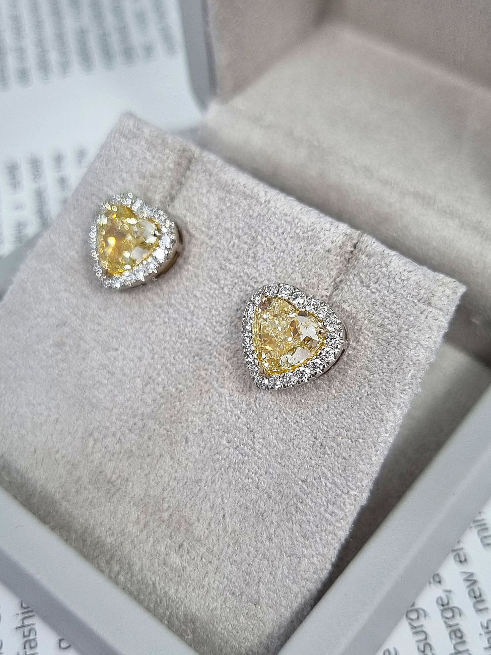 Украшение NO NAME  Серьги C Бриллиантами 2,00/2,02 Сt.   