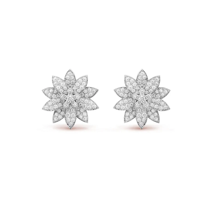 Украшение Van Cleef &amp; Arpels  Lotus Earrings, Medium Model  VCARO96C00 