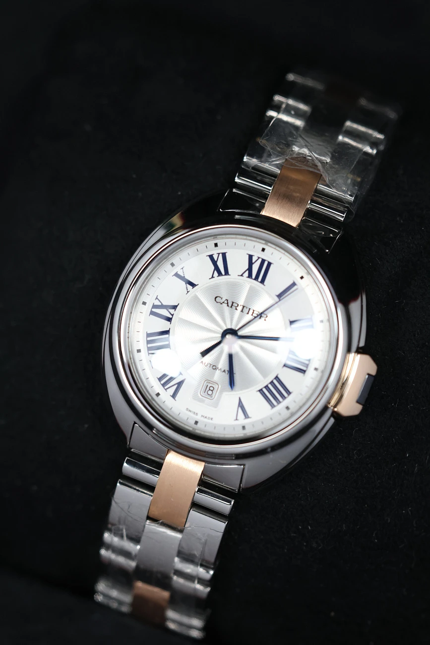 Часы Cartier  Cle De Cartier 31 Mm Steel And Rose Gold  W2CL0004