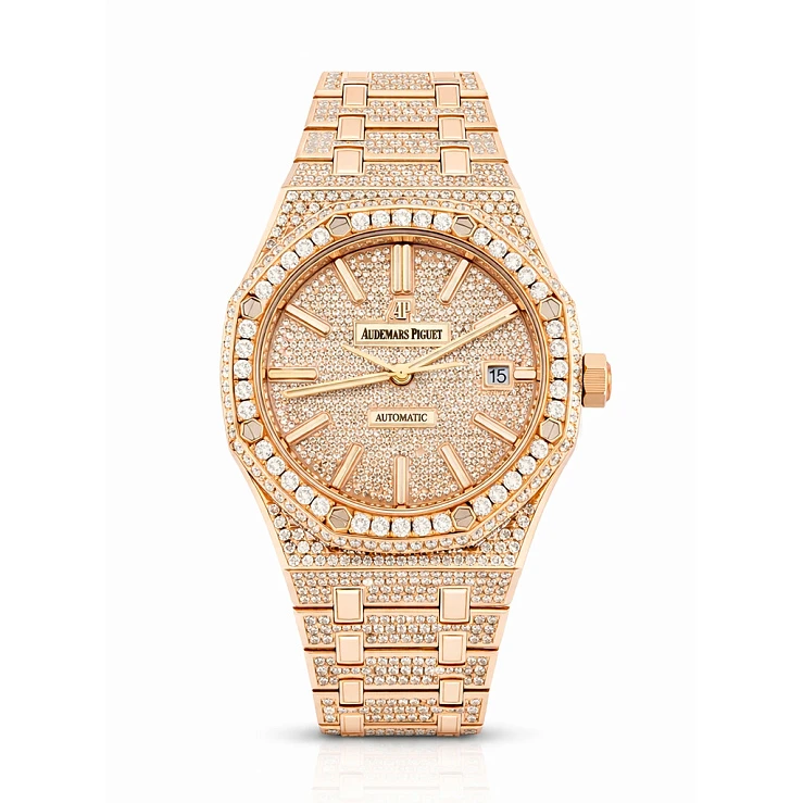 Часы Audemars Piguet  Royal Oak Custom Diamonds 41mm  15400OR
