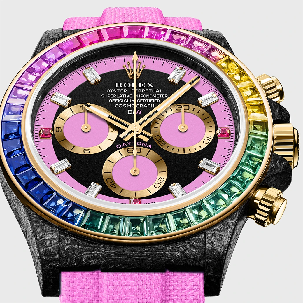 Заказать DiW  Rolex Daytona 40 Mm Rainbow Rose  