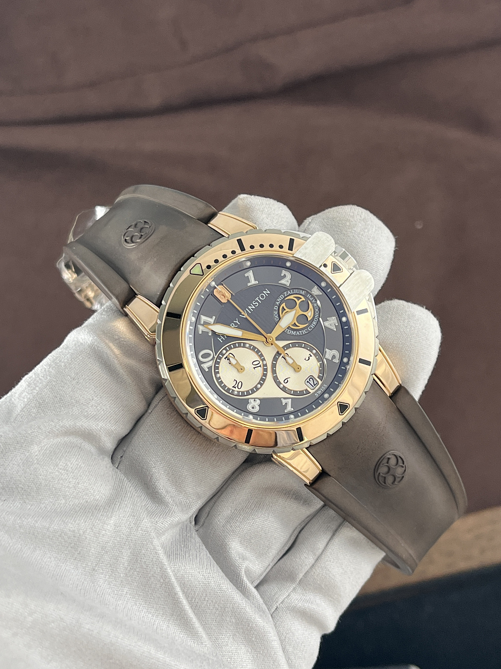 Часы Harry Winston  Ocean Diver Zalium And Rose Gold  410/MCA44RZC.A 