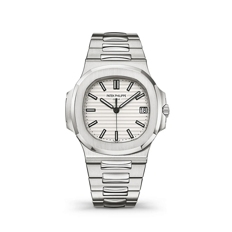 Часы Patek Philippe  Nautilus White Dial New Calibre 26-330 Sc  5711/1A-011