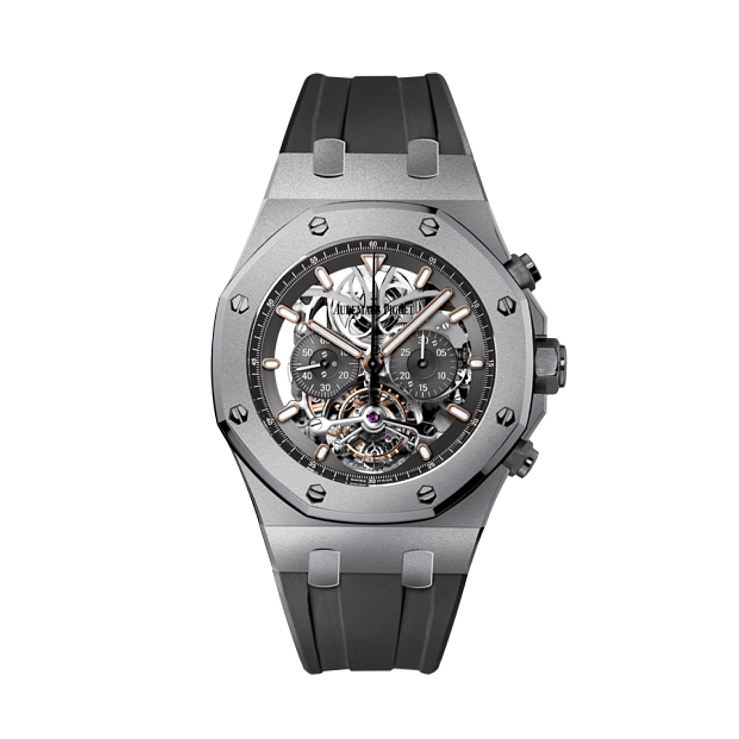 Часы Audemars Piguet  Royal Oak Tourbillon Chronograph Skeleton Titanium   26347TI.GG.D004CA.01 