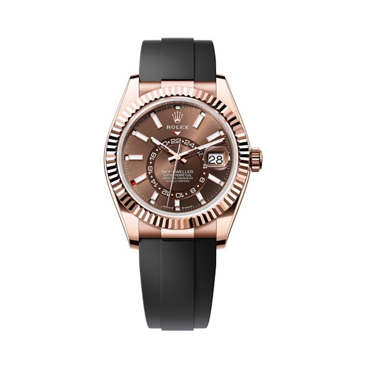 Часы Rolex  Sky-Dweller 42Mm Everose Gold Chocolate Dial  326235-0005