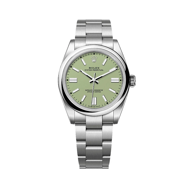 Часы Rolex  Oyster Perpetual 41 Mm Pistachio Dial New Model  134300-0006