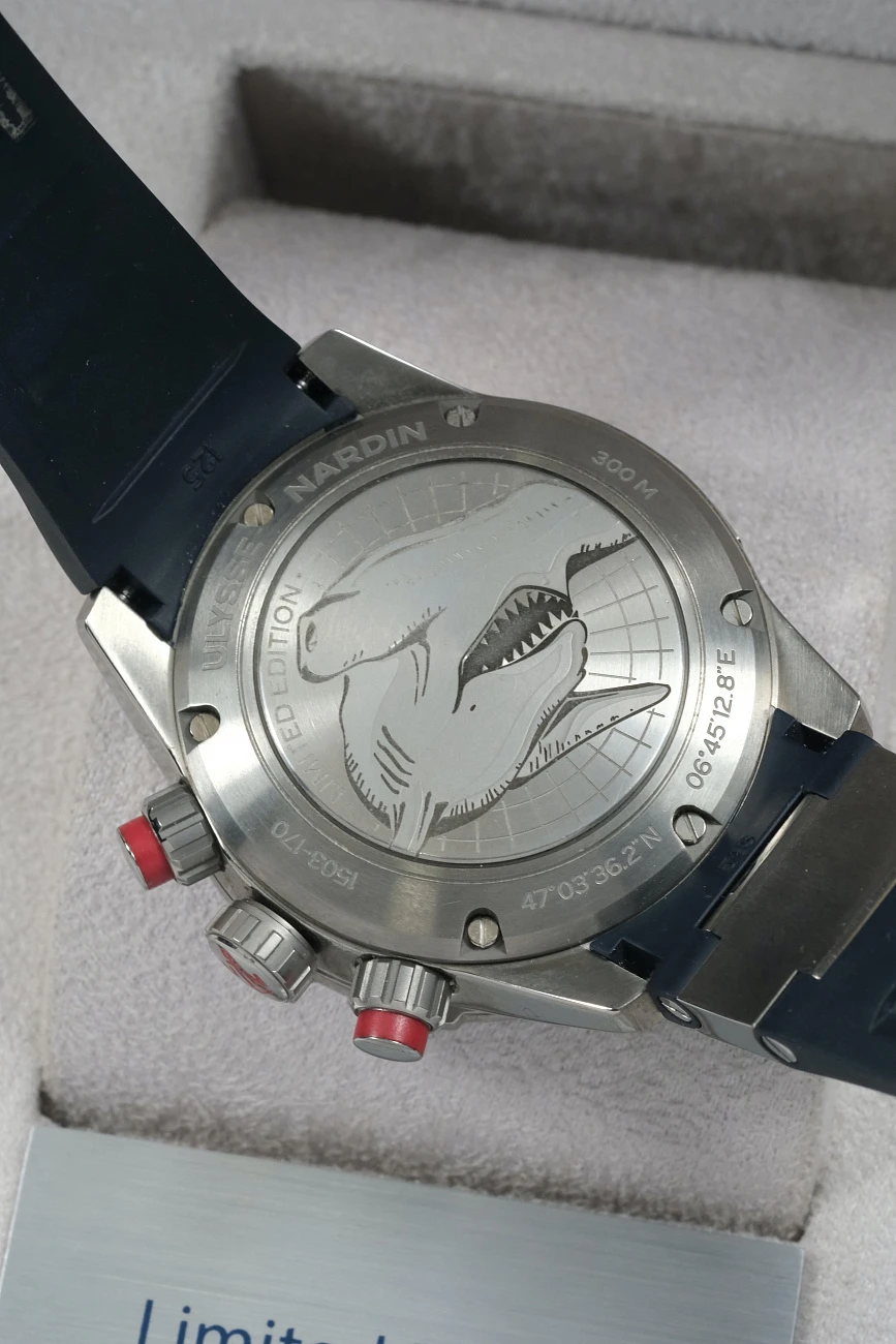 Часы Ulysse N  Diver Chronograph Hammerhead Shark Limited Edition  1503-170/93-HAMMER