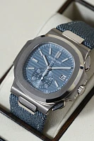 Часы Patek Philippe  Nautilus Chronograph White Gold   5980/60G-001