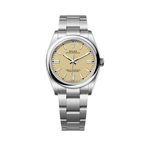 Часы Rolex  Oyster Perpetual 36Mm Biege Dial  126000